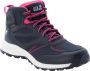 Jack Wolfskin Woodland Texapore Mid Kids Waterdichte wandelschoenen Kinderen 38 zwart black burly yellow XT - Thumbnail 1