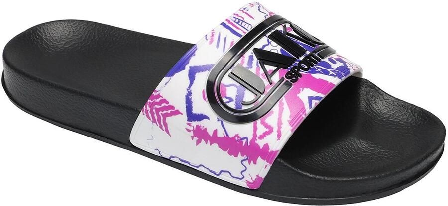 JAKO lette Retro Slippers Wit Mauve
