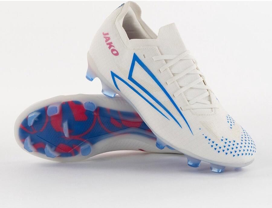 JAKO Rs89 Elite Voetbalschoenen Fg Wit Rood Blauw