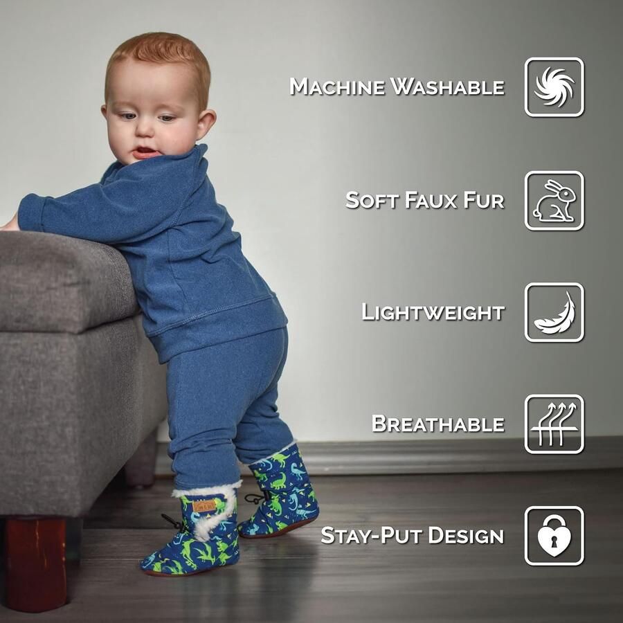 Jan & Jul Baby Winter Schoentjes Warme Laarsjes met Flexibele Zool