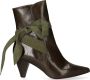 Jan Jansen Amelie Dames Enkellaarsjes Olive Groen Leer JJLIS20020.21 - Thumbnail 6