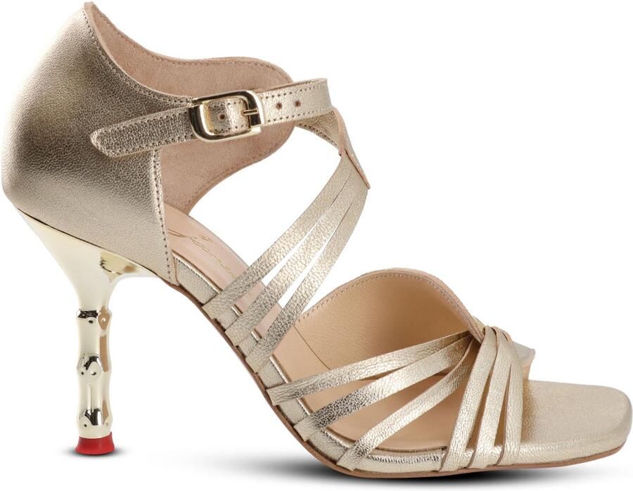 Jan Jansen Bamboo Jungle Dames Sandalen Goud