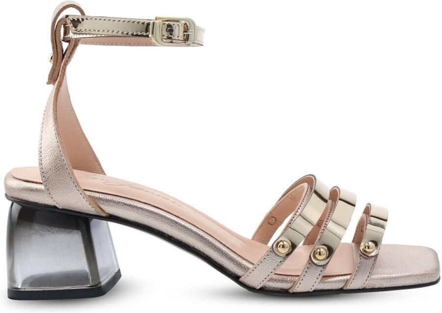 Jan Jansen Transparant Duplex Dames Sandalen Goud