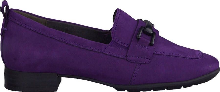 Tamaris Paarse Comfort Instapper met Uitneembare Leren Binnenzool Purple Dames