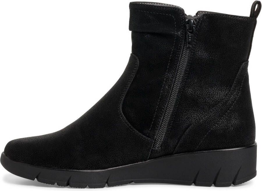 Softline dames enkellaarsjes zwart Uitneembare zool - Foto 2