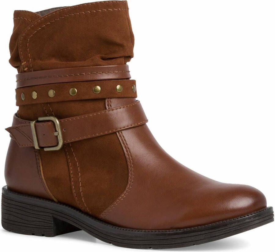 Jana Dames Half laarsje 8 8 25495 27 305 bruin H breedte