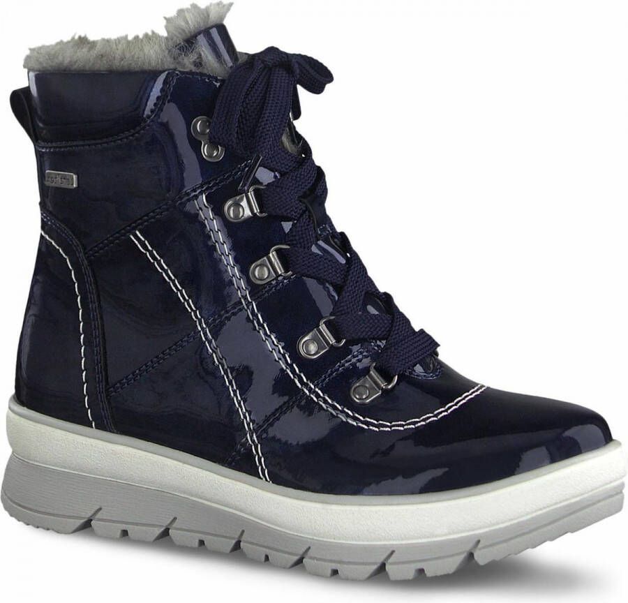 Jana Dames Half laarsje 8 8 26246 27 895 blauw RELAX fit