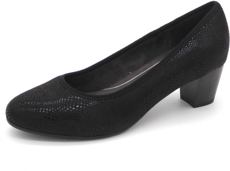 Jana Dames Pump 22476-008 Zwart Wijdte H