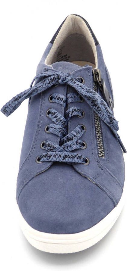 Jana Dames Sneaker 23611-28-802 Jeansblauw Wijdte H