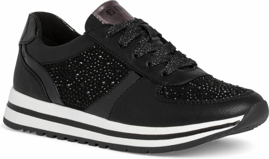 Jana Dames Sneaker zwart RELAX fit