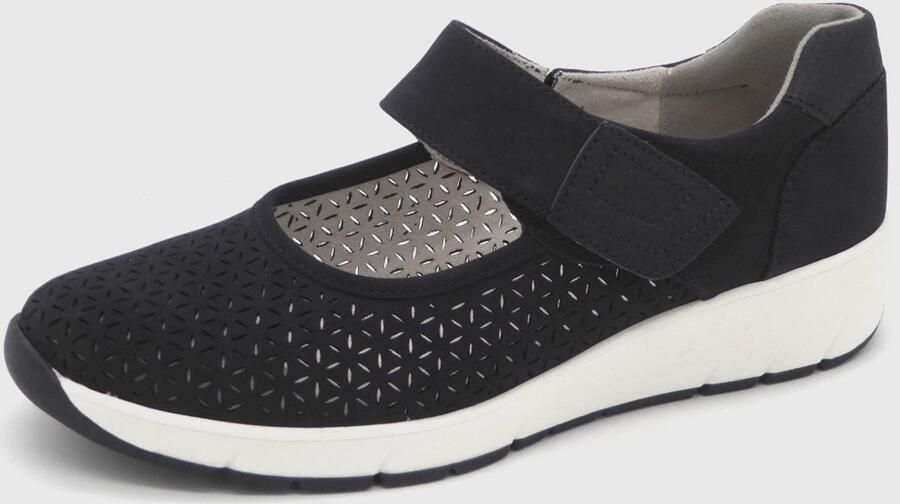 Jana Dames Bandschoen 24664-80E Donkerblauw Wijdte H