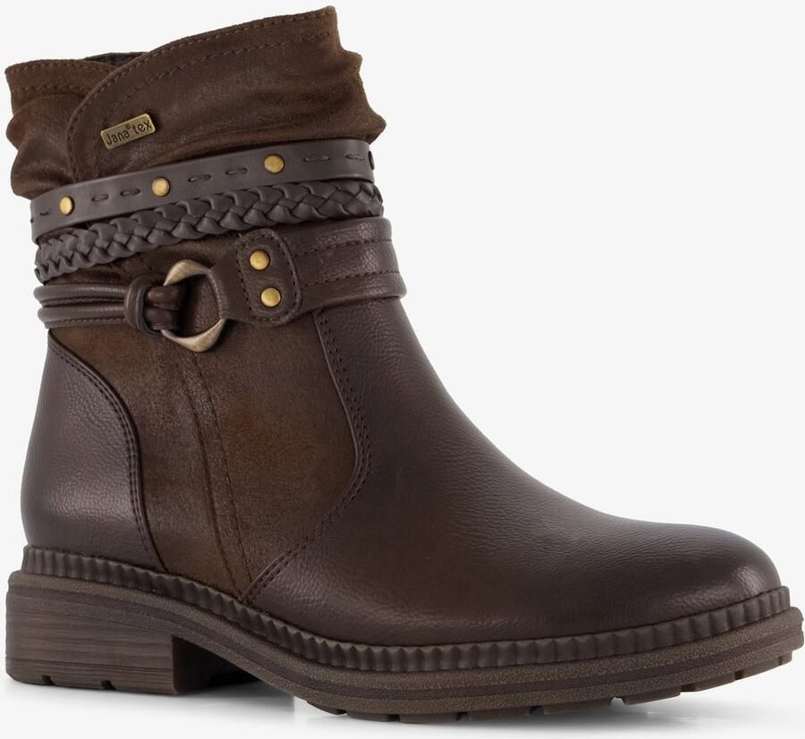 Jana dames boots met H leest bruin