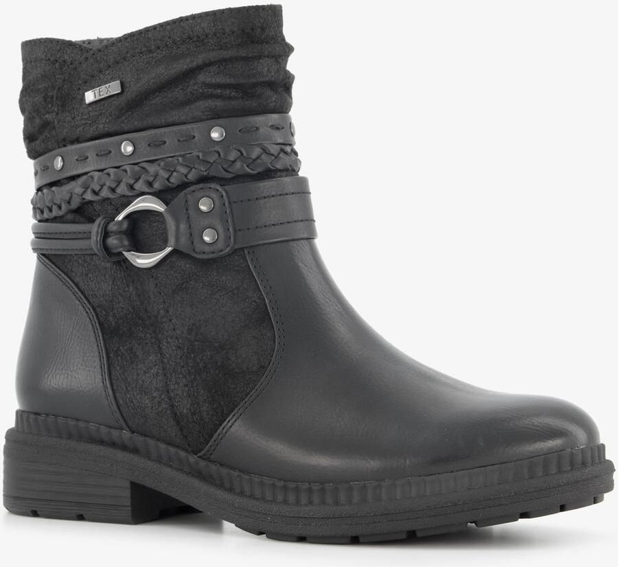 Jana dames boots met H leest zwart