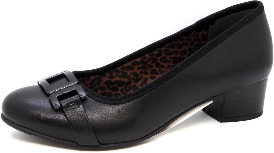Jana Dames Pump 22368-001 Zwart Wijdte H