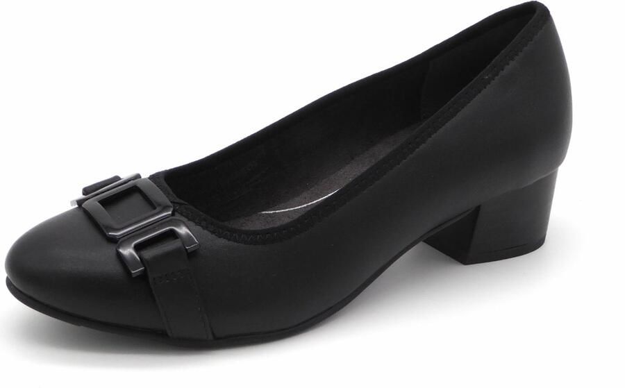 Jana Dames Pump 22368-001 Zwart Wijdte H
