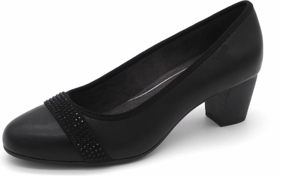 Jana Dames Pump 22466-00 Zwart Wijdte H