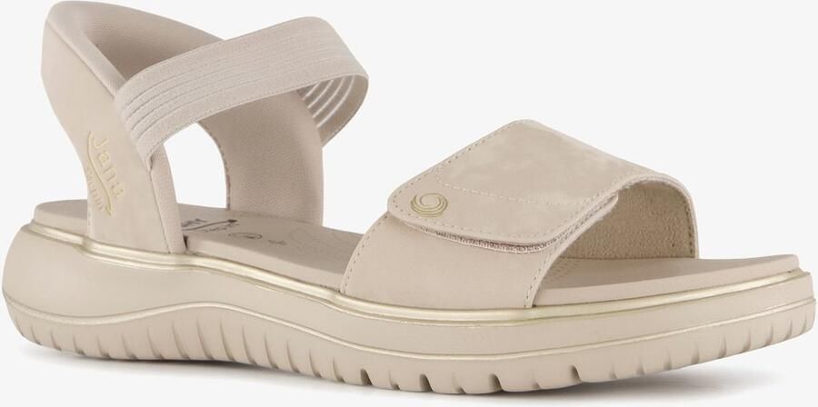 Jana dames sandalen met H leest beige