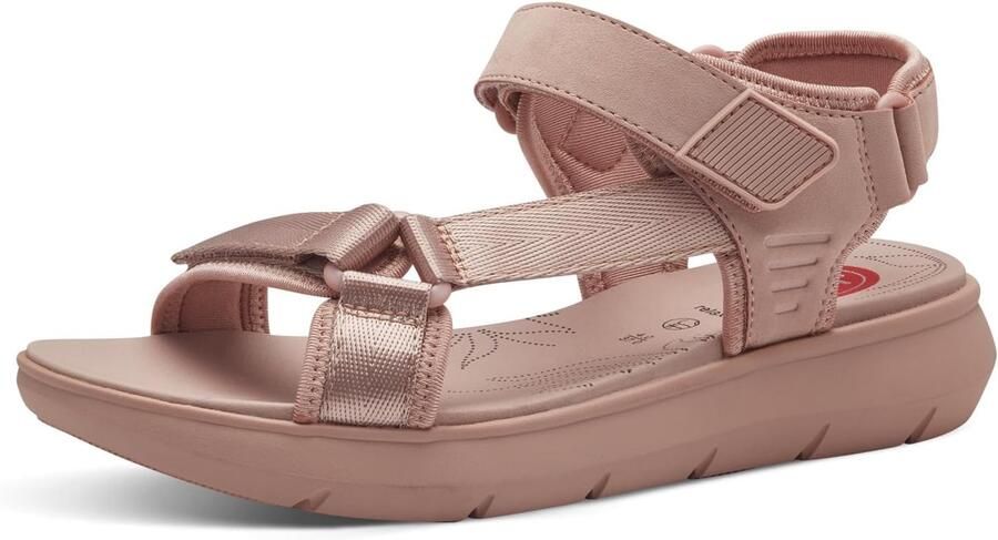 Jana Dames Sandalen Plat met Klittenband Vegan