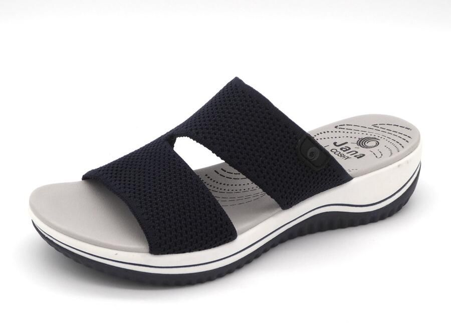 Jana Dames Slipper 27270-805 Blauw Wijdte H