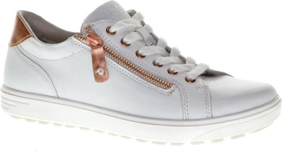 Jana Dames Sneaker 23611 108 Wit Wijdte H - Foto 3