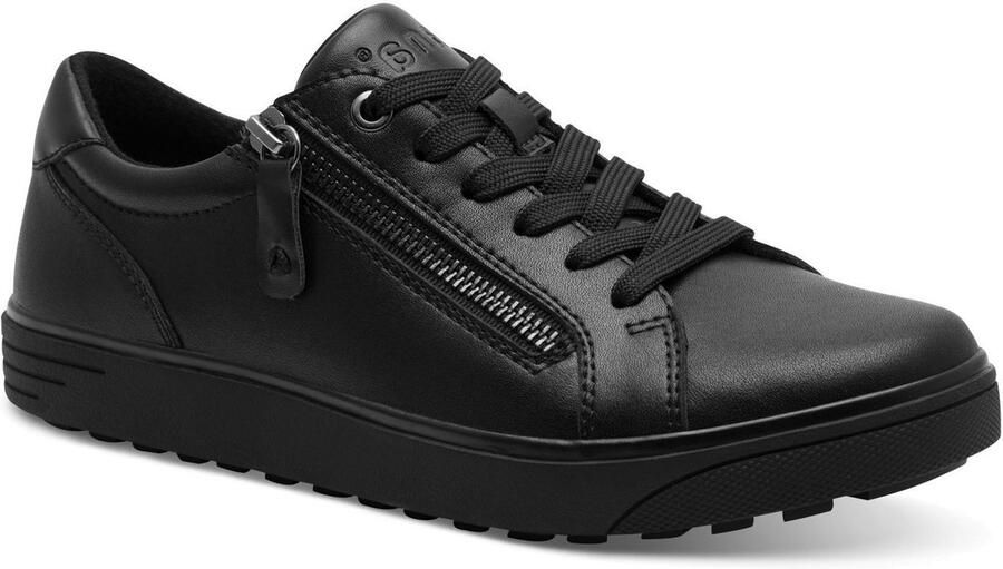 Jana Dames Sneaker 23702-001 Zwart Wijdte H