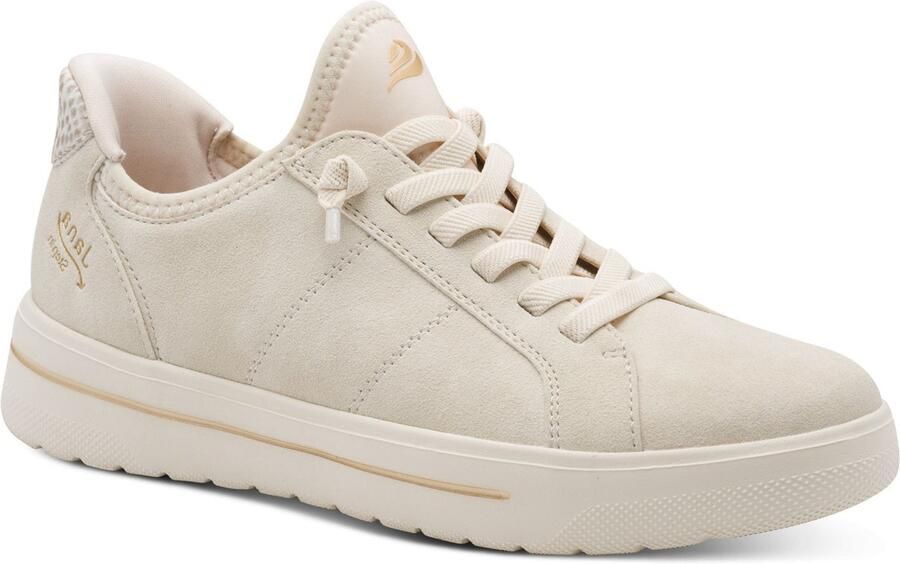 JANA Sportieve veterschoen 'Tamaris Schnür-Sneaker' beige