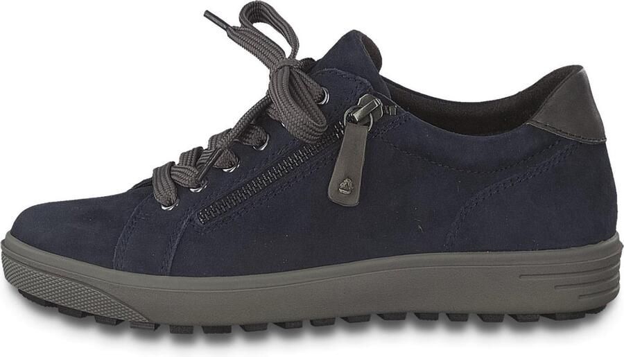 Jana veterschoen 8-23611-25 Blauw 805 Wijdte H