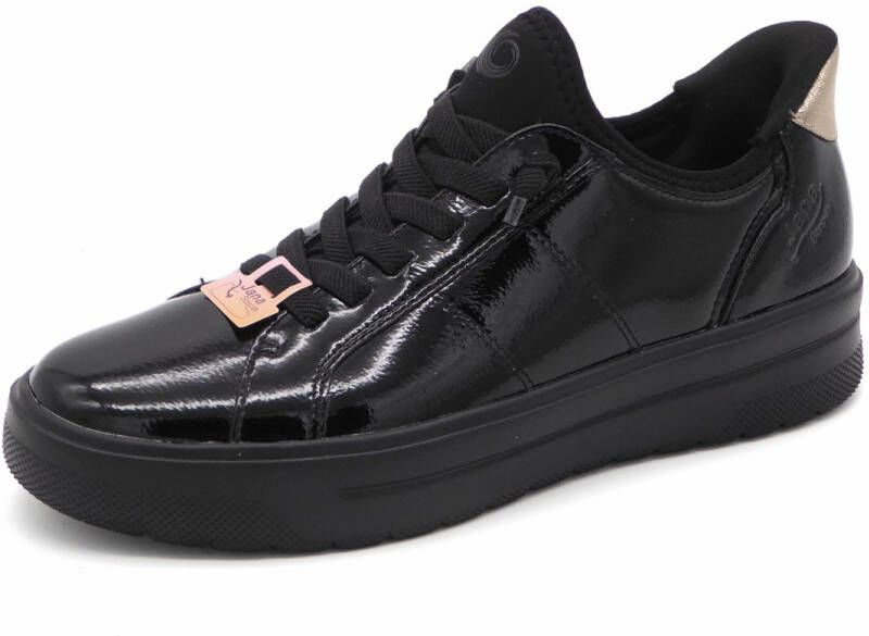 Jana Step-In Dames Instapper 23764-018 Zwart Lak Wijdte H