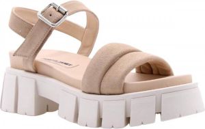 Janet & Janet Flat Sandals Beige Dames