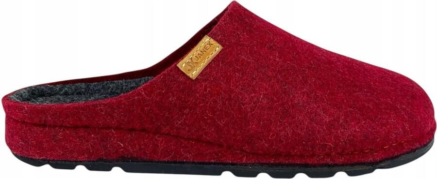Janex Dames Pantoffels Feltino Wol Vilt Borduur Blauw