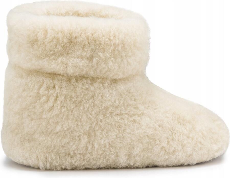 Janex Wooloria Dames Pantoffels 100% Natuurlijke Wol Wit