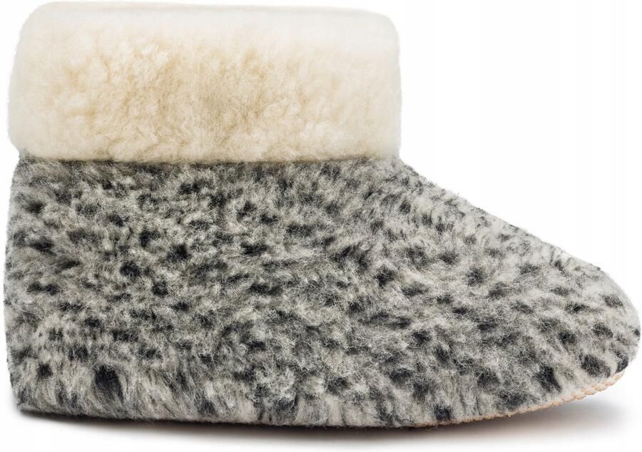Janex Wooloria Dames Pantoffels van 100% Natuurlijke Wol Grijs