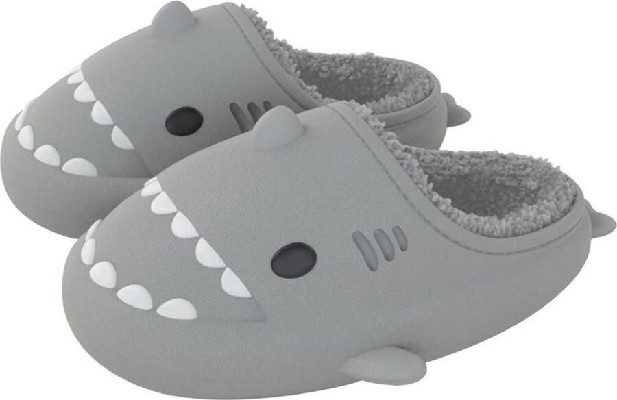 JAXY Haai Slippers Shark Slides Shark Slippers Pantoffels Dames en Heren Sloffen Jongens en Meisjes Zwart