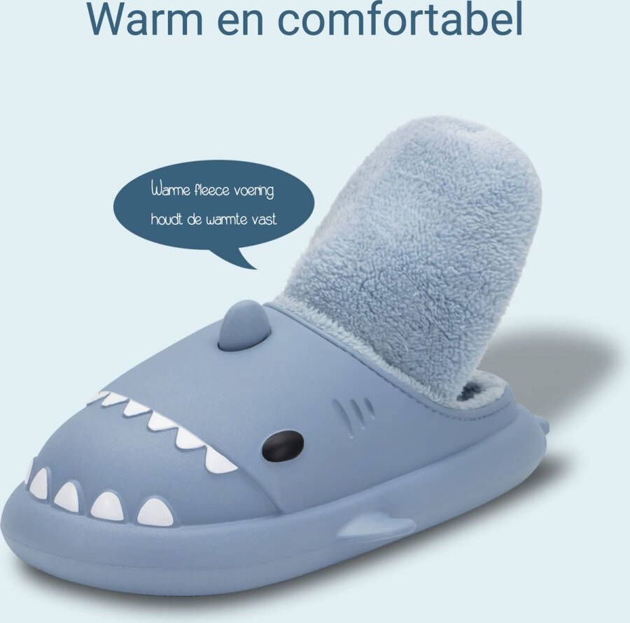 JAXY Haai Slippers Shark Slides Shark Slippers Pantoffels en Sloffen en -41 Blauw - Foto 2