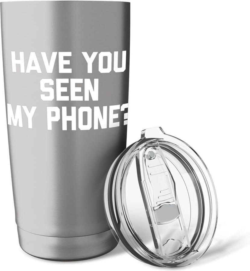 Je mijn telefoon gezien? Grappige mok met spreekwoordelijke tekst