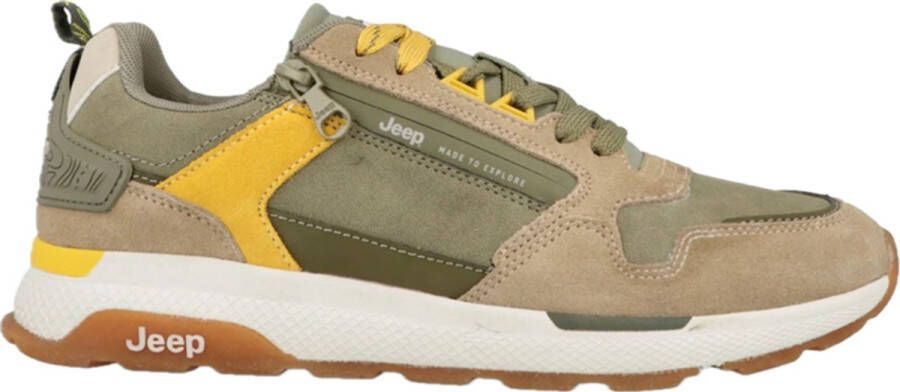 Jeep JM51061A Ontario Zip Heren Sneaker 105-Sage