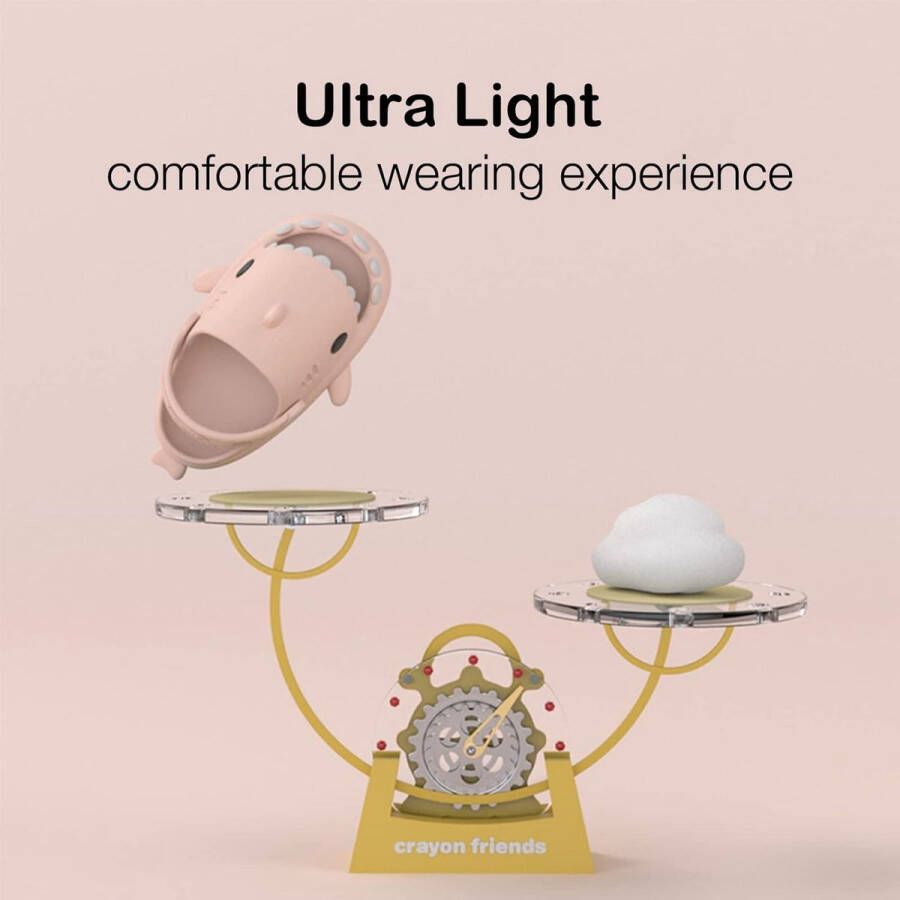 JGS Premium Antislip ade de kinderclogs voor en Roze Strandschoenen Sandalen Haai Zwembad Tuin Slippers 28 29