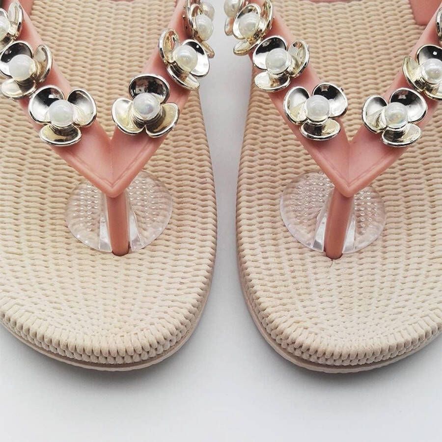 JGS Premium Teenslippers 3 paar transparante siliconen teenbescherming