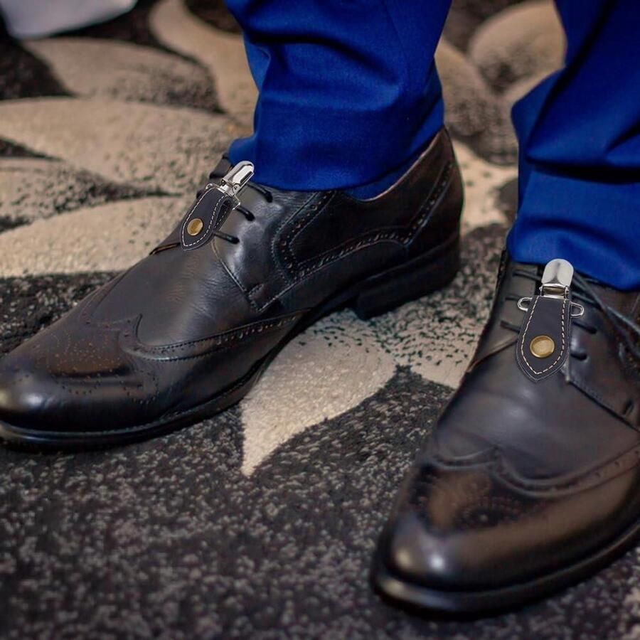 Jhubers goods Broekklem Motoraccessoires 6 stuks voor kleding Zwart Kledingaccessoires Geschikt voor motorschoenen en laarzen Zwart Broeklaarzen clip Stijgbeugels Voor schoenen Clips voor motorlaarzen en broeken