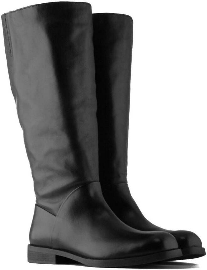 Jilsen Dames Laarzen Brede Schacht en Laarzen Brede Kuiten Patty in Zwart Kuitomtrek