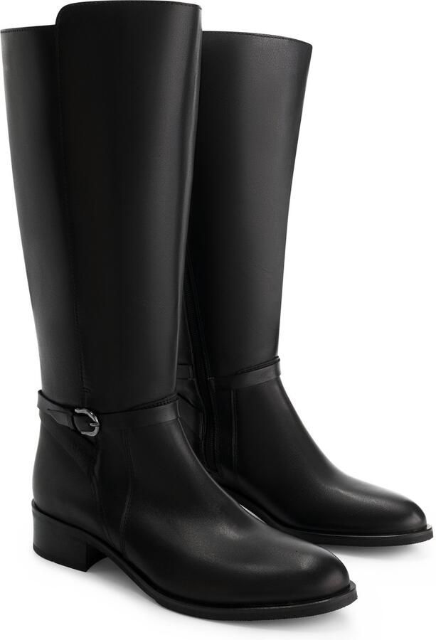 Jilsen Dames Laarzen Brede Schacht en Laarzen Brede Kuiten Bianca in Zwart Kuitomtrek - Foto 2