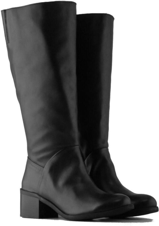Jilsen Dames Laarzen Brede Schacht en Laarzen Brede Kuiten Tiffany in Zwart Kuitomtrek