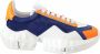 Jimmy Choo Elektrische Oranje Stretch Mesh Lederen Mix Sneaker - Thumbnail 2