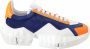 Jimmy Choo Diamond Blue Orange Leather Sneaker - Thumbnail 3