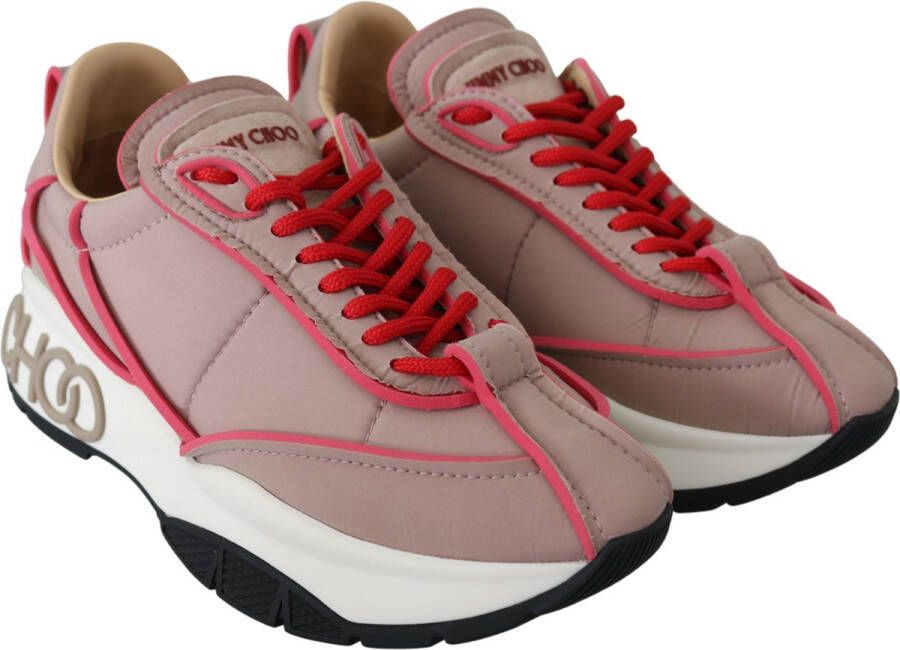 Jimmy Choo En Rode Gewatteerde Nylon Sneakers