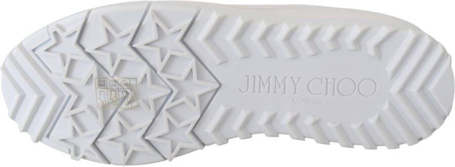 Jimmy Choo Leren Sneakers Met Logo In Relief