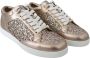 Jimmy Choo Metallic Leren Sneakers In Balletroze - Thumbnail 2