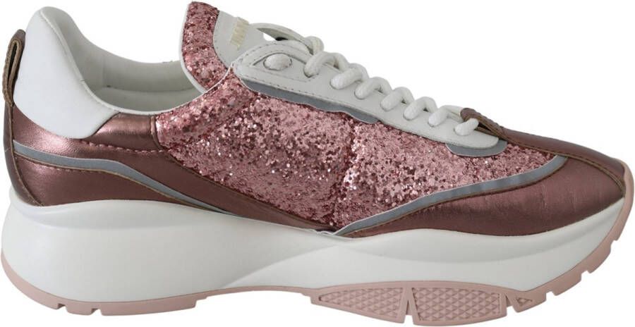 Jimmy Choo Raine Candyfloss Leather Sneakers