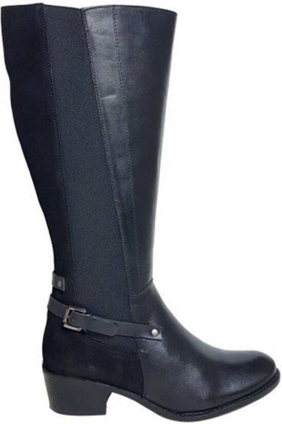 JJ Footwear Dameslaars Custom Made Versailles Zwart Kuit