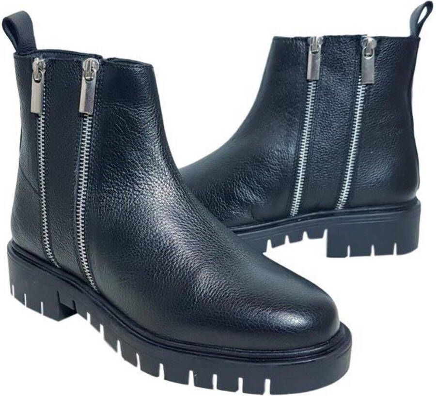 JJ Footwear Enkellaars Custom Made Calau Zwart Voetbreedte G